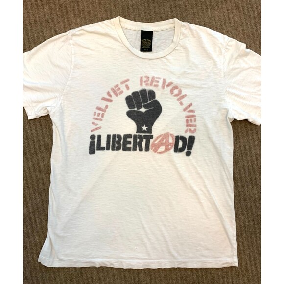 Velvet Revolver 2007 Libertad Shirt Mens M Lucky Brand Short Sleeve Concert Rare - Picture 1 of 7